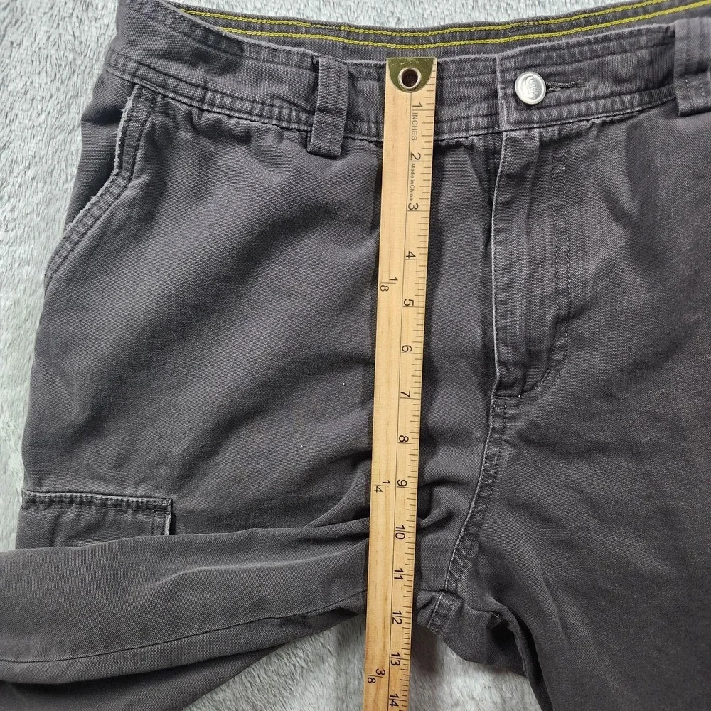 The North Face Pants Mens 34x28 Gray Regular Fit Cargo Canvas Workwear Casual